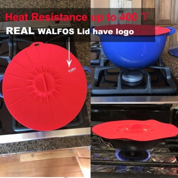 WALFOS Silicone bowl cover food saver Pot Lid Cover For Pan Flower Shape Spill Stopper Cooking Tool lid microwave cover