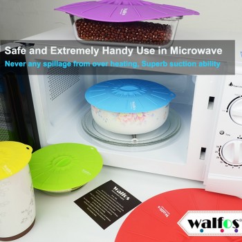 WALFOS Silicone bowl cover food saver Pot Lid Cover For Pan Flower Shape Spill Stopper Cooking Tool lid microwave cover