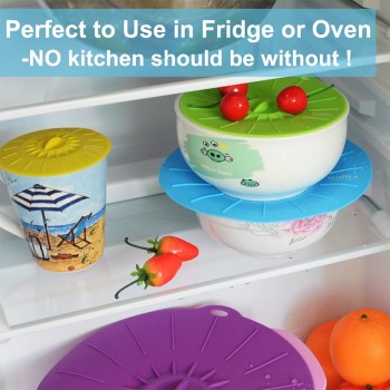 WALFOS Silicone bowl cover food saver Pot Lid Cover For Pan Flower Shape Spill Stopper Cooking Tool lid microwave cover