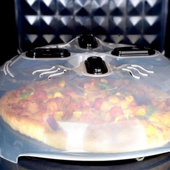 Food Splatter Guard Professional Microwave Food Anti-Sputtering Cover  With Steam Vents Magnetic Splatter Lid Heat Resistant