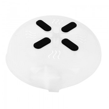 Food Splatter Guard Professional Microwave Food Anti-Sputtering Cover  With Steam Vents Magnetic Splatter Lid Heat Resistant