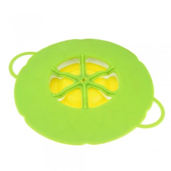 Multi-function Cooking Tools Flower Cookware Parts Green Silicone Boil Over Spill lid Stopper Oven Safe For Pot/Pan Cover 10