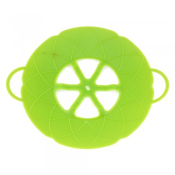Multi-function Cooking Tools Flower Cookware Parts Green Silicone Boil Over Spill lid Stopper Oven Safe For Pot/Pan Cover 10