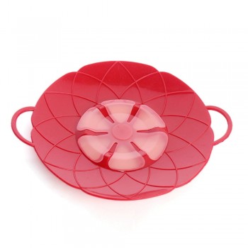 Multi-function Cooking Tools Flower Cookware Parts Green Silicone Boil Over Spill lid Stopper Oven Safe For Pot/Pan Cover 10