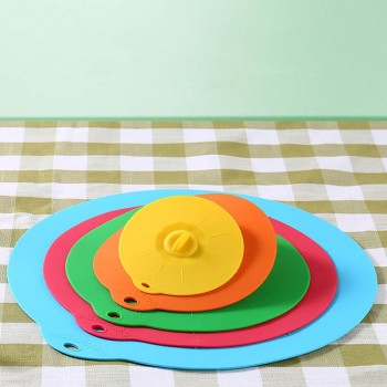 1PC Reusable Multifunction Fresh Keeping Microwave Bowl Cover Silicone Food Wrap Cooking Tools Cooking Pot Pan Lid