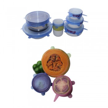 Lid-bowl Pot Lid-silicon Stretch Lids Silicone Cover Pan Kitchen Vacuum Lid Sealer Universal Silicone Saran Food Wrap