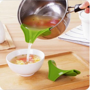 2017 New Kitchen Gadgets Leak Soup Deflector Anti-spill Liquid Diversion Mouth Cook Parts