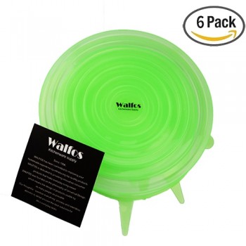 WALFOS silicone lid for can Sealed Crisper Refrigerator Plastic Food Storage Box Preservation Box Container Kitchen Supplies