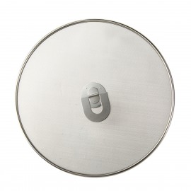 1pcs 29cm/33cm Stainless Steel Splatter Screen Mesh Pot Lid Cover Silver Oil Frying Pan Lid Cooking Tools Kitchen Accessories