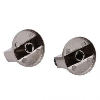2 PCS Universal Metal Rotary Switch Control Knobs 6mm / 8mm Replacement Accessory for Household Kitchen Cooker Gas Stove Oven