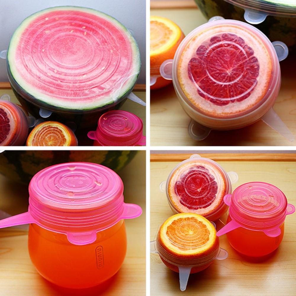 Hot Selling Silicon Stretch Lids Universal Lid Silicone Food Wrap Bowl Pot Lid Silicone Cover Pan Cooking Kitchen Accessories