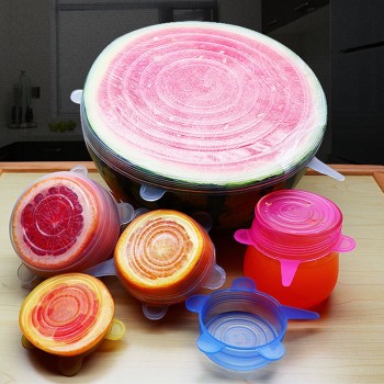 Hot Selling Silicon Stretch Lids Universal Lid Silicone Food Wrap Bowl Pot Lid Silicone Cover Pan Cooking Kitchen Accessories