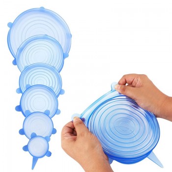 Hot Selling Silicon Stretch Lids Universal Lid Silicone Food Wrap Bowl Pot Lid Silicone Cover Pan Cooking Kitchen Accessories