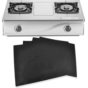 4Pcs 27*27Cm Reusable Gas Cover Stove Burner Mat Temperature Anti-fouling Oil Protector Pad Liner Cleaning Kitchen Tools