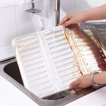 EZLIFE Foldable Gas Stove Wind Shield Baffle Oil Splash Screen Cover Anti Splatter Plates Cooker BBQ Covers Wind Shield Dropship