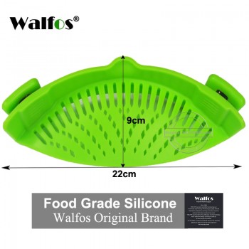 WALFOS Food Grade  Silicone Funnel Strainer Pot Pan Bowl Baking Wash Rice Colander Kitchen Accessories Gadgets cooking Tools