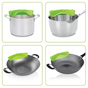 WALFOS Food Grade  Silicone Funnel Strainer Pot Pan Bowl Baking Wash Rice Colander Kitchen Accessories Gadgets cooking Tools