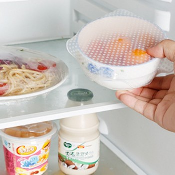 Multifunctional Food Fresh Keeping Wrap Kitchen Tools Reusable Silicone Food Wraps Seal Vacuum Cover Lid Stretch