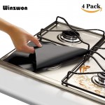 4Pcs/set Reusable Fiber Gas Stove Protector Cover Mat Pad Nonstick Anti-fouling Stove Protector Liner Cleaning Mat Kitchen Tools