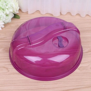 New Food Splatter Guard Microwave Hover Anti-Sputtering Cover Oven Oil Cap Heated Sealed Plastic Cover Dish Dishes Food Cover