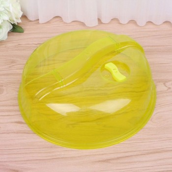 New Food Splatter Guard Microwave Hover Anti-Sputtering Cover Oven Oil Cap Heated Sealed Plastic Cover Dish Dishes Food Cover