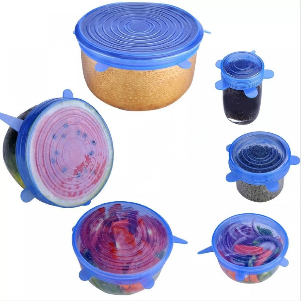 Reusable silicon stretch lids universal lid Silicone food wrap bowl pot lid silicone cover pan cooking Kitchen Stoppers