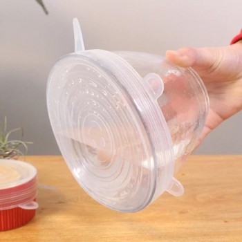 Reusable silicon stretch lids universal lid Silicone food wrap bowl pot lid silicone cover pan cooking Kitchen Stoppers