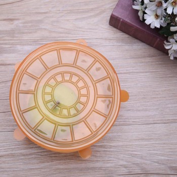 6pcs/set Universal Silicone Stretch Suction Pot Lids Kitchen Bowl Stopper Cover Cooking Pan Spill Lids Food Fresh Keeping Lid