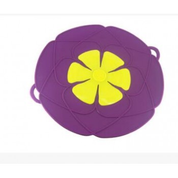 Multi-function Cooking Tools Flower Cookware Parts Silicone Boil Over Spill lid Stopper Oven Safe For Pot/Pan Cover Diameter 26c
