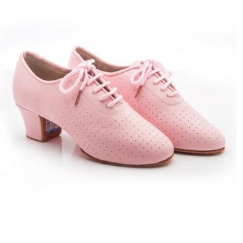 Genuine Leather Latin Dance Shoes Sneakers WOMEN SHOES Jazz Modern Shoe Non-slip Soft Sole Vamp Heel 5cm Slip-UP BD T1 Ballroom
