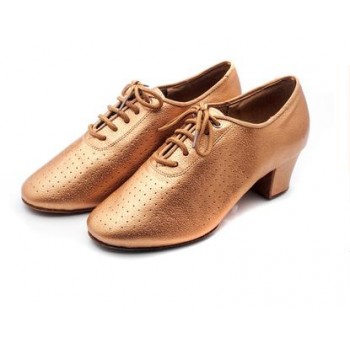 Genuine Leather Latin Dance Shoes Sneakers WOMEN SHOES Jazz Modern Shoe Non-slip Soft Sole Vamp Heel 5cm Slip-UP BD T1 Ballroom