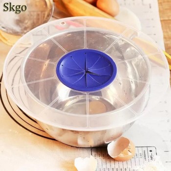 Splashing Guard Lids Tool Waterproof Egg Kitchen Bowl 4 7inch Food Transparent Prevent From Cover Round  11cm Splash