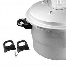2Pcs Bakelite Metal Kitchen Pot Handle with Screws Short Replacement Side Handles for Pressure Cooker Steamer Stockpot Pan Pot