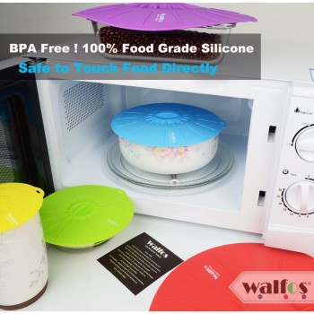 WALFOS Silicone Cooking Food Storage Suction Lid Microwave food cover frying pan lids Bowl Cover silicone pot lid cover