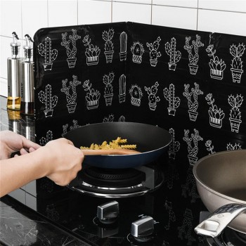 Oil Block Oil Barrier Stove Cooking Heat Insulation Home Kitchen Stove Foil Plate Prevent Oil Splash Cooking Hot Baffle Kitchen
