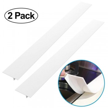 Set Of  2 Kitchen Silicone Stove Counter Gap Cover Heat Resistant Wide amp; Long Gap Filler Seals Spills Between Counter