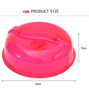 Plastic Fridge Plate Cover Practical Microwave Heating Lid Food Safety Creative Home Supplies Anti-Sputtering Cover Useful