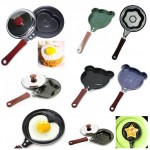Cute Shaped Egg Mould Pans Nonstick Stainless Mini Breakfast Egg Frying Pans Cooking Tools Steel Kitchen Accessoories
