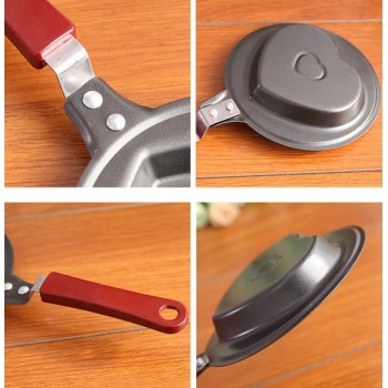 Cute Shaped Egg Mould Pans Nonstick Stainless Mini Breakfast Egg Frying Pans Cooking Tools Steel Kitchen Accessoories