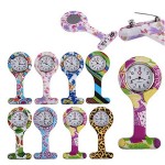 Silicone Fashion Silicone Nurses Watch Brooch Tunic Fob Pocket Stainless Dial Watches  LXH