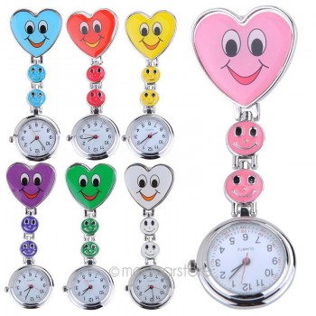 2018 Nurse Pocket watch Lovely Heart Smile Face With Medical Nurses Fashion Quartz Watches