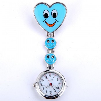 2018 Nurse Pocket watch Lovely Heart Smile Face With Medical Nurses Fashion Quartz Watches
