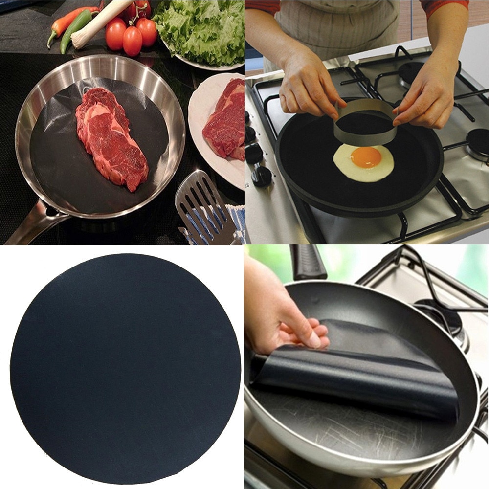 2Pcs High Temperature Non - Stick Pan Frying Pan Liner High quality 2018
