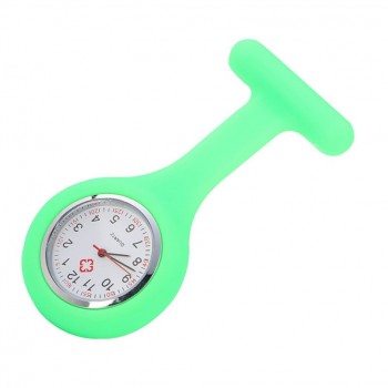 Silicone Fashion Silicone Nurses Watch Brooch Tunic Fob Pocket Stainless Dial Watches Fob Watch With Free Battery  39J