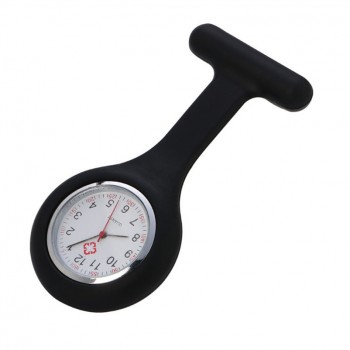 Silicone Fashion Silicone Nurses Watch Brooch Tunic Fob Pocket Stainless Dial Watches Fob Watch With Free Battery  39J