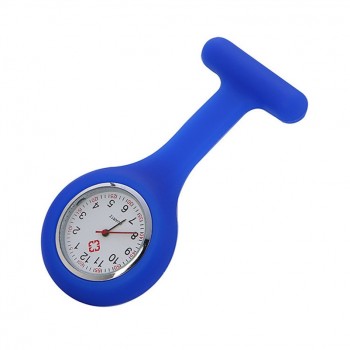Silicone Fashion Silicone Nurses Watch Brooch Tunic Fob Pocket Stainless Dial Watches Fob Watch With Free Battery  39J