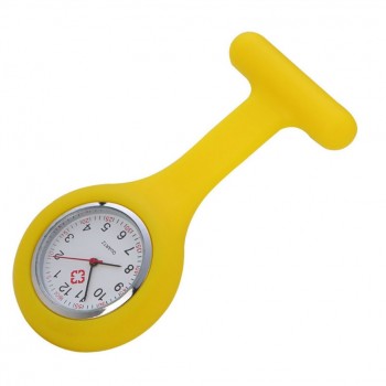 Silicone Fashion Silicone Nurses Watch Brooch Tunic Fob Pocket Stainless Dial Watches Fob Watch With Free Battery  39J