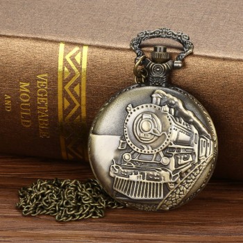 Vintage pocket watch Chain Retro The Greatest Pocket Watch Necklace For Grandpa Dad Gifts reloj de bolsillo relogio de bolso