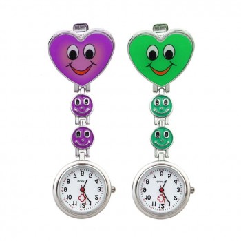 Women Fob Watch Cute Heart Analog Quartz Movement Nurse Brooch Pocket Watch Women Fashion Girl Clip Hanging Watches hot sale