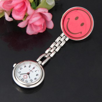 Nurse Watches 1 PC Brooch Fob Medical Nursery Clocks Colorful Smile Faces Quartz Pocket Pendant Hanging Watch 2018 Dropshipping